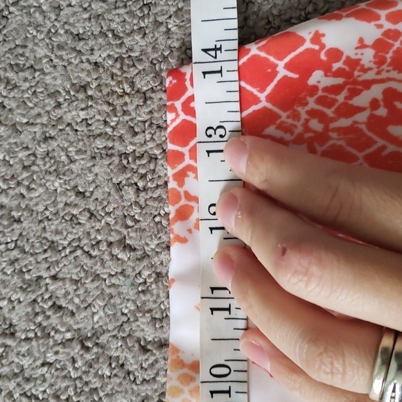 Victoria's secret orange and red snake print skirt swim material medium - Picture 3 of 7